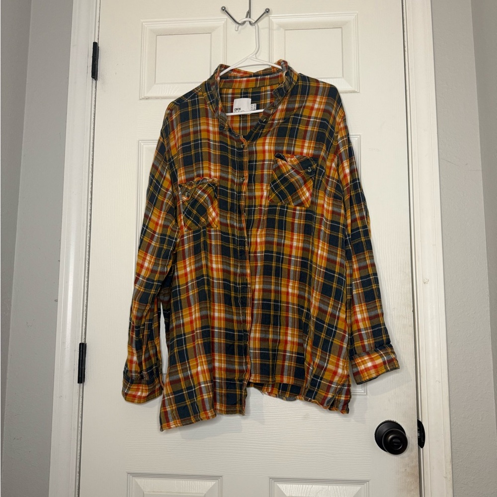 ASOS Multicolor Plaid Cotton Shirt